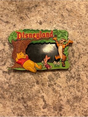 Disneyland Winnie the Pooh Character Photo Frame - Yellow, Red, Green